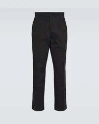 C.P. Company Pantaloni cargo in cotone Nero