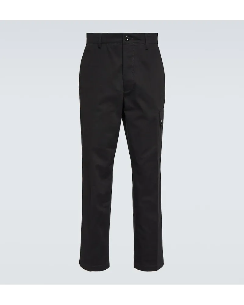 C.P. Company Pantaloni cargo in cotone Nero