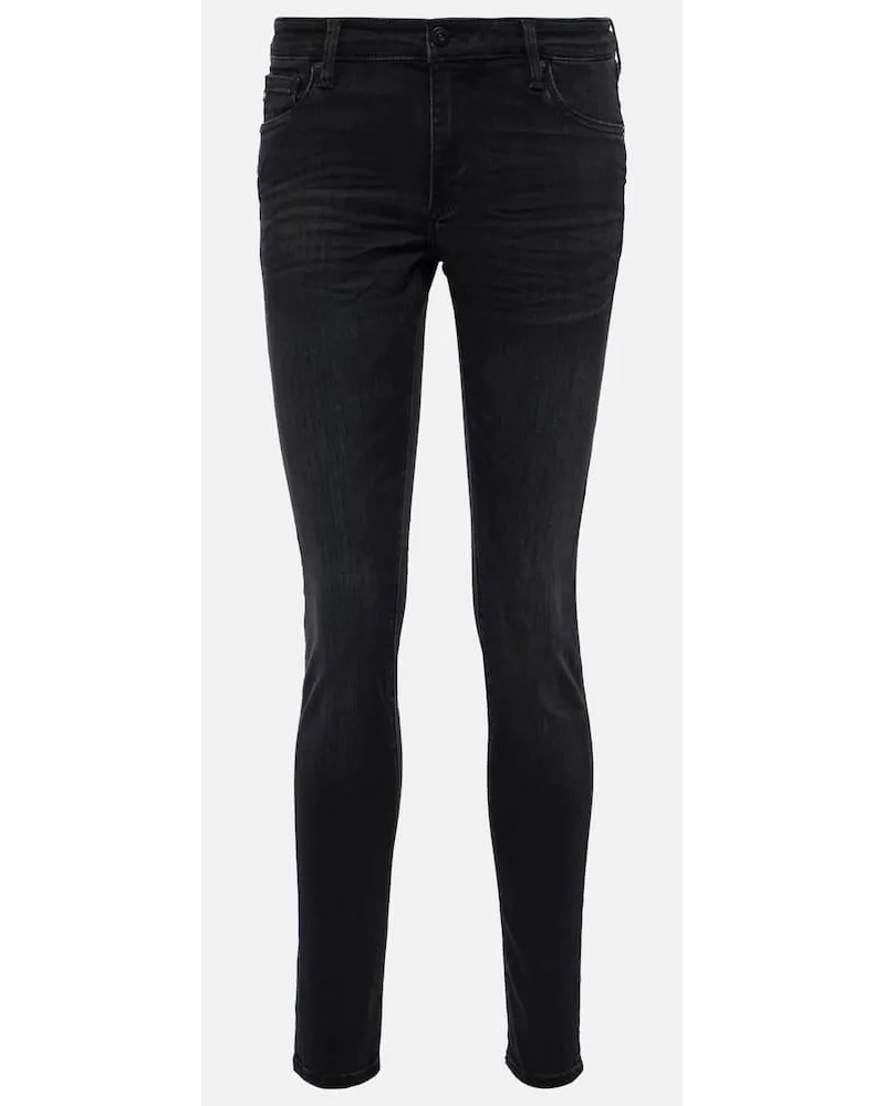 Adriano Goldschmied Jeans skinny Legging Ankle a vita bassa Nero