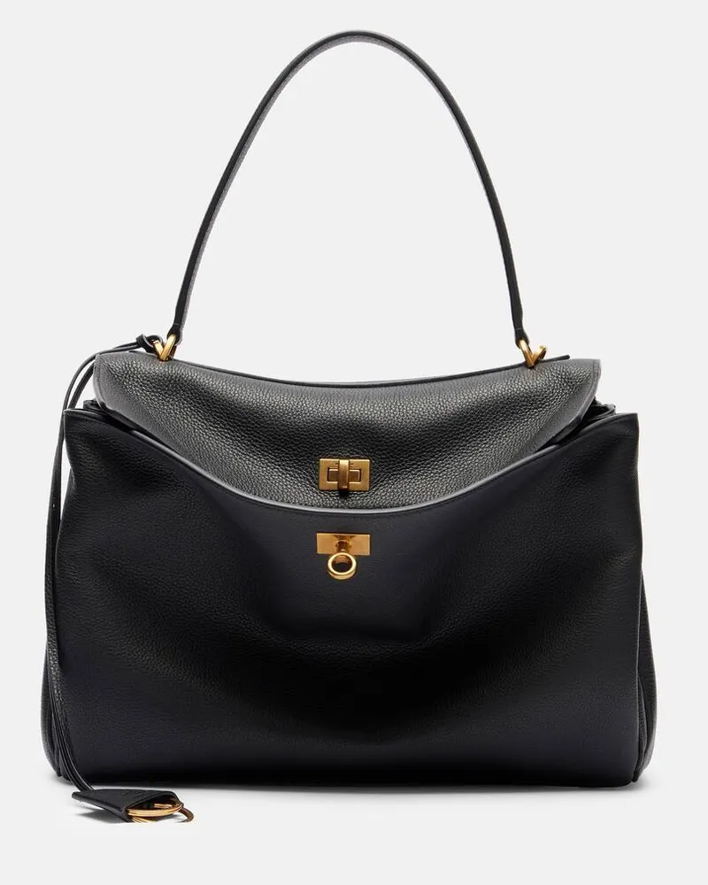 Balenciaga Borsa Rodeo Medium in pelle Nero