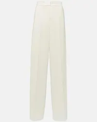 Max Mara Pantaloni regular Ercole in cady Bianco