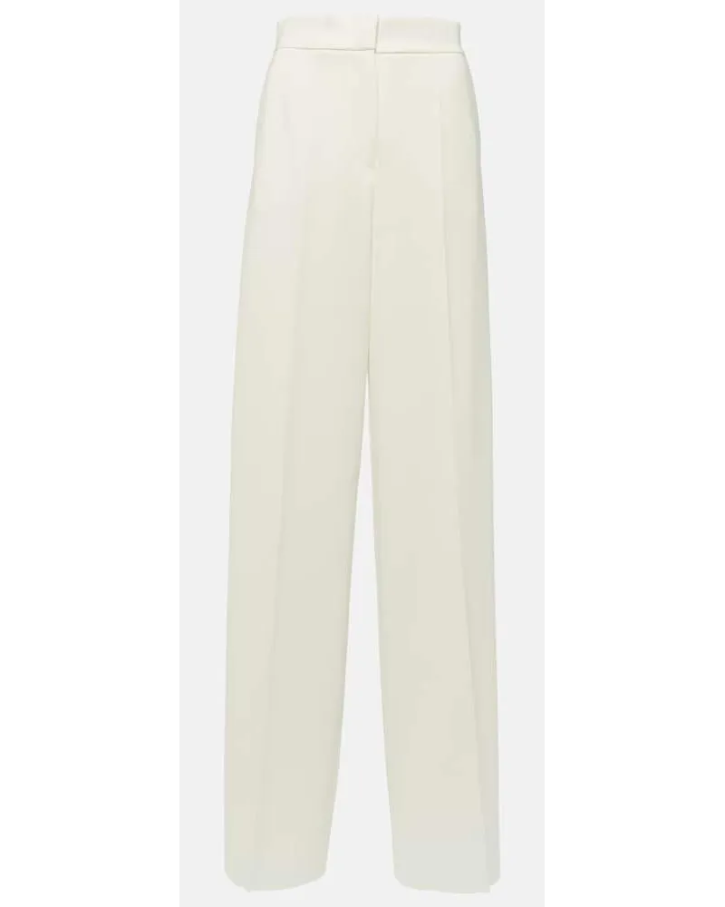 Max Mara Pantaloni regular Ercole in cady Bianco