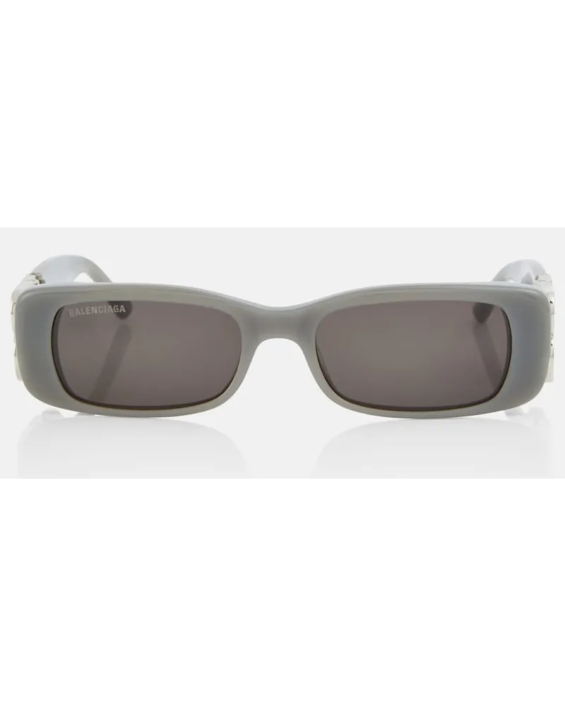 Balenciaga Occhiali da sole rettangolari Dynasty Grigio