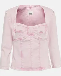 Isabel Marant Top di jeans Vanio Rosa