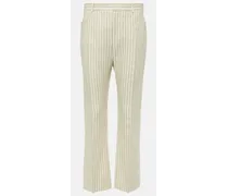 Pantaloni regular Wallis in lana e seta