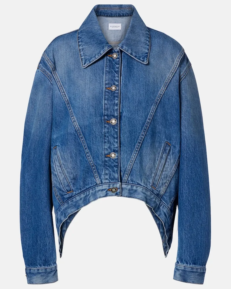 Givenchy Giacca di jeans oversize Blu
