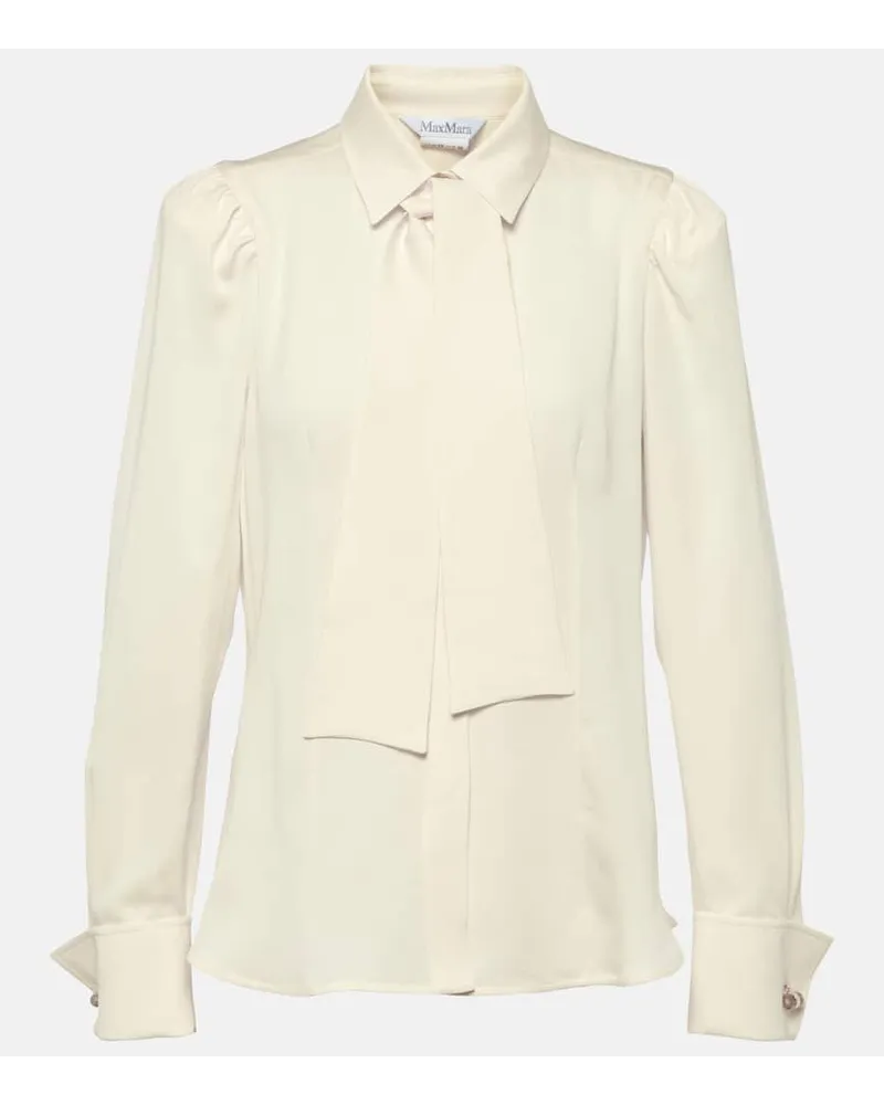Max Mara Blusa Paraggi in seta Bianco