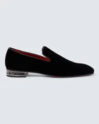 Christian Louboutin Mocassini Dandyrocks in velluto Nero