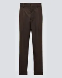 TOD'S Pantaloni regular a vita media Marrone