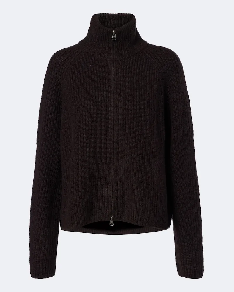 Lisa Yang Cardigan Sadie in cashmere Marrone