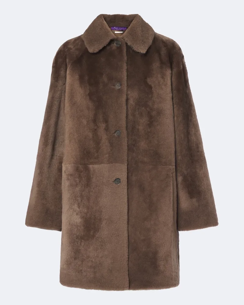 Ralph Lauren Cappotto in shearling Marrone
