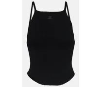 Courrèges Tank top in maglia a coste
