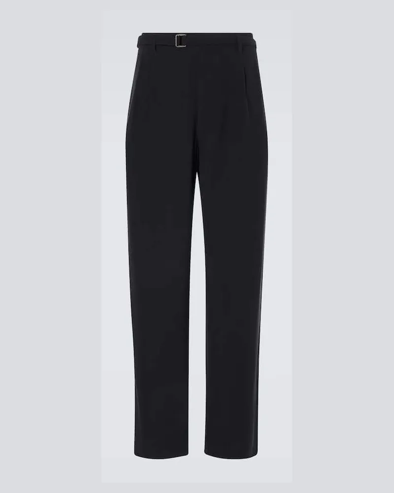 Giorgio Armani Pantaloni ASV a gamba larga Nero