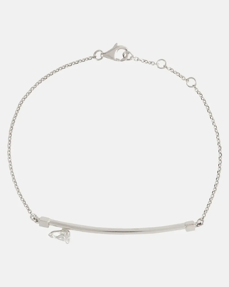 Repossi Bracciale Serti Sur Vide in oro bianco 18kt con diamante Argento
