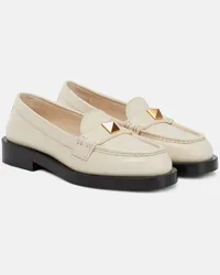 Valentino Garavani Mocassini Roman Stud in pelle Bianco