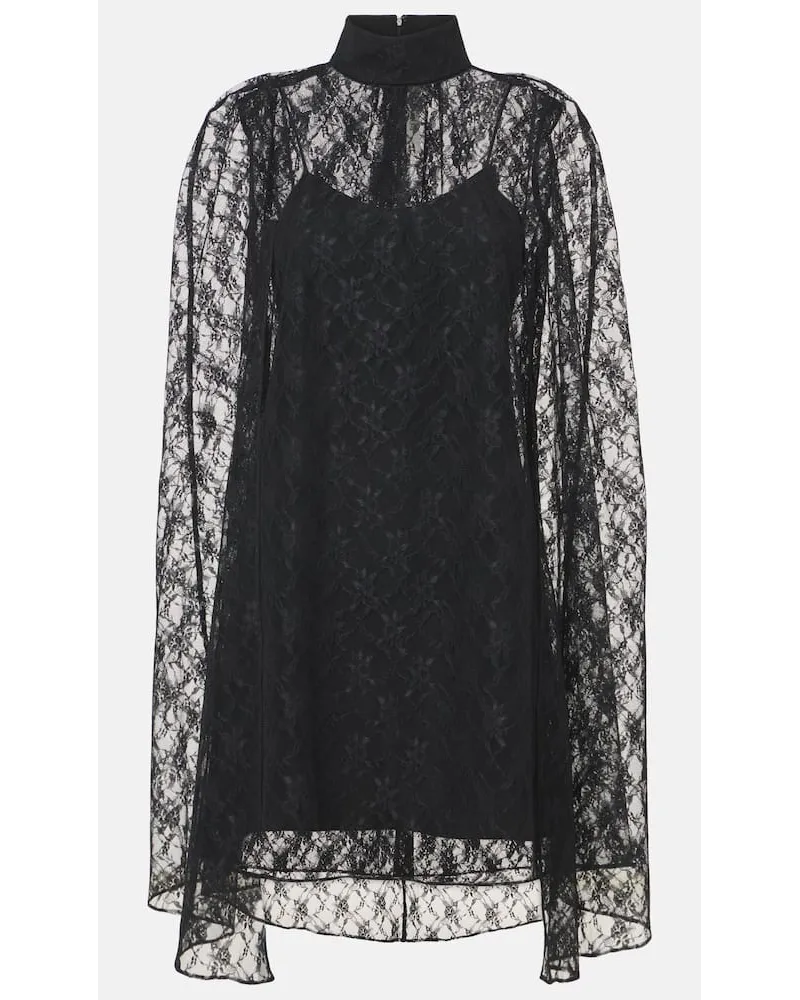 Rodarte Abito corto in pizzo Nero