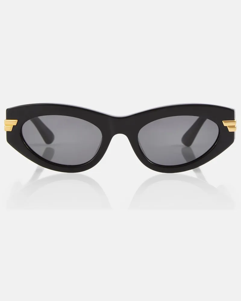 Bottega Veneta Occhiali da sole ovali Classic Nero