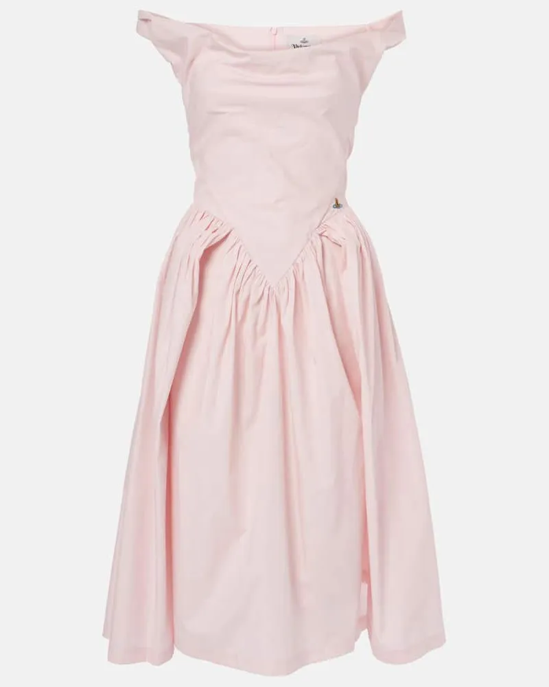 Vivienne Westwood Abito bustier Sunday in raso Rosa