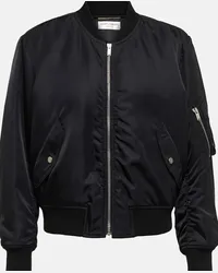 Saint Laurent Bomber in tessuto tecnico Nero