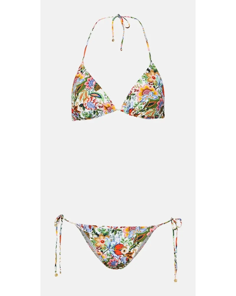 Etro Bikini a triangolo con stampa Multicolore