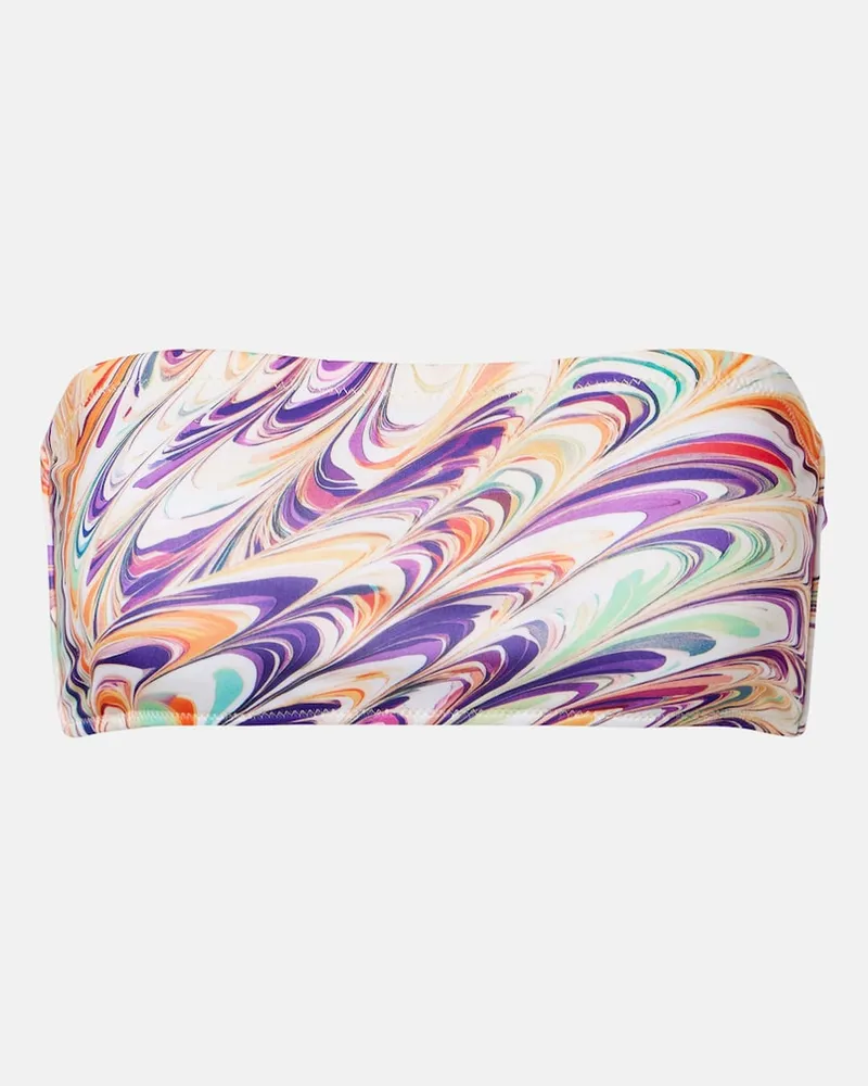 Alexandra Miro Top bikini Iris con stampa Multicolore