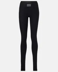 Acne Studios Leggings con logo Nero