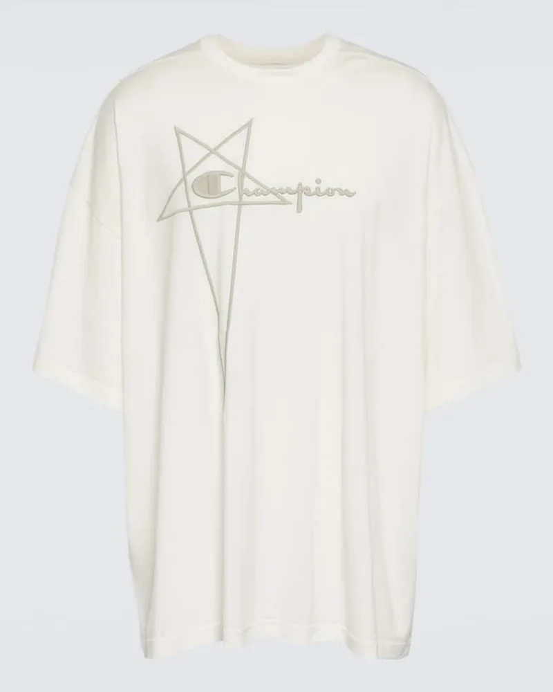 Rick Owens x ChampionÂ® - T-shirt in cotone Bianco