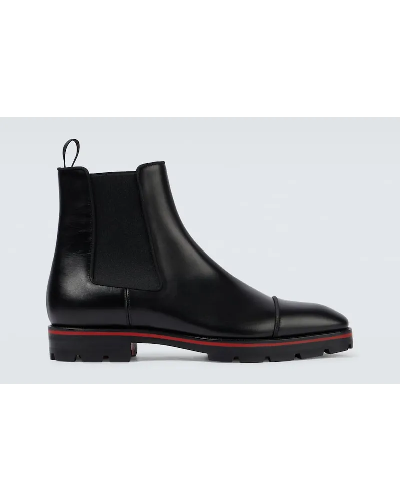 Christian Louboutin Stivaletti Chelsea Melon in pelle Nero