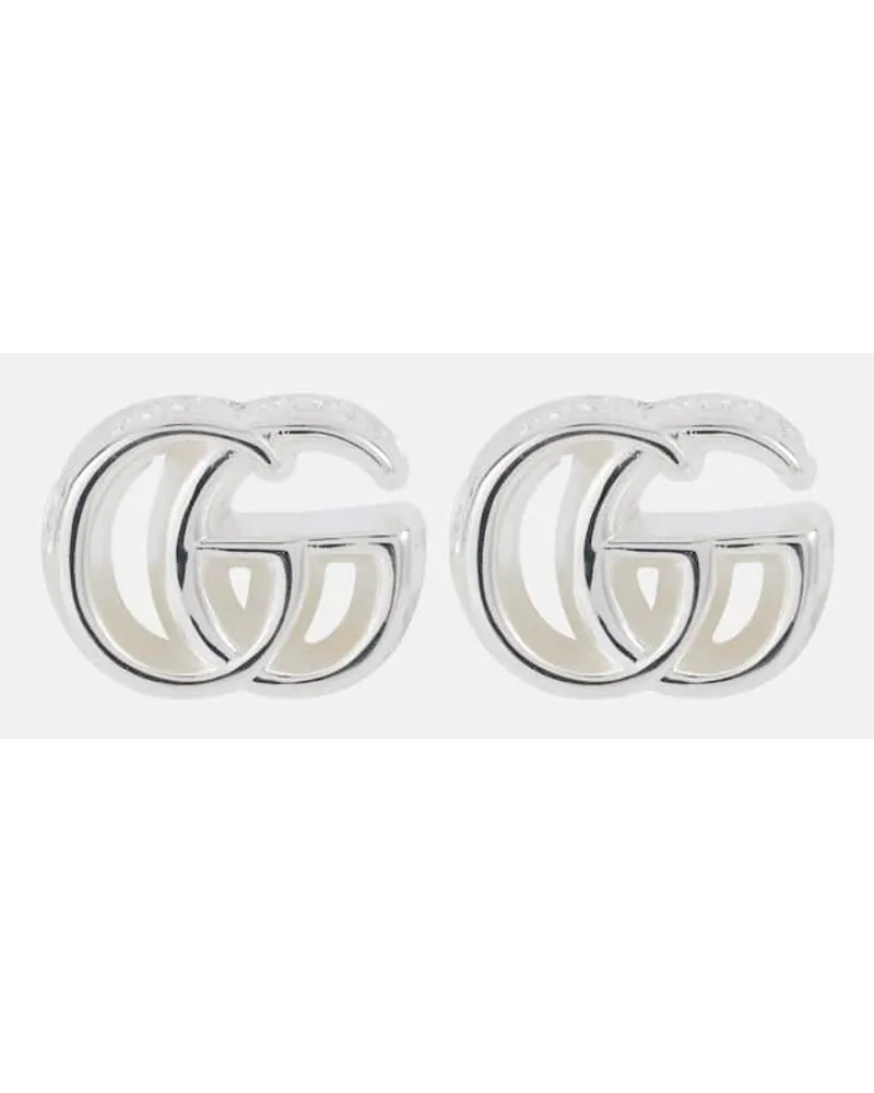 Gucci Orecchini GG Marmont in argento sterling Argento