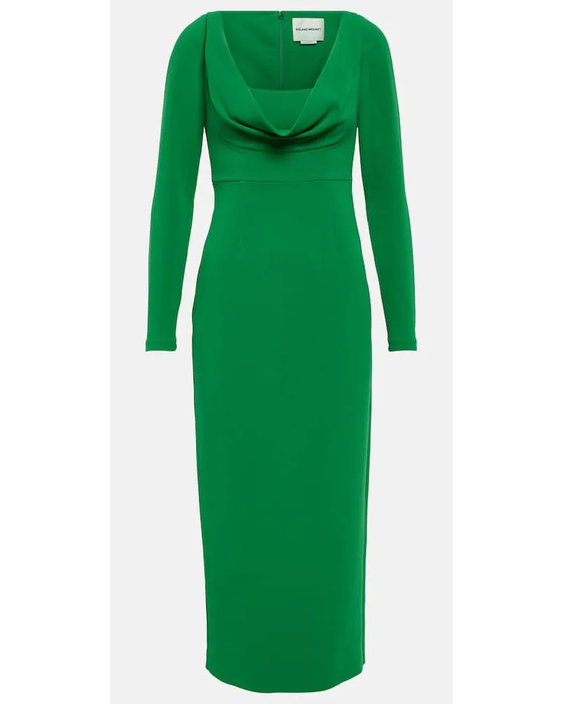 Roland Mouret Abito midi in cady Verde