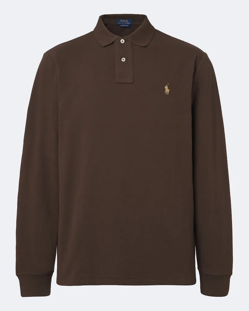 Ralph Lauren Polo in piqué di cotone Marrone