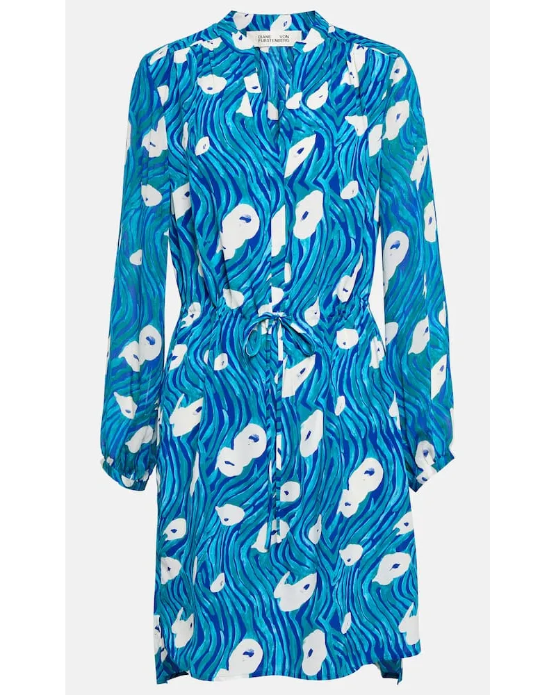 Diane von Furstenberg Miniabito con stampa Blu
