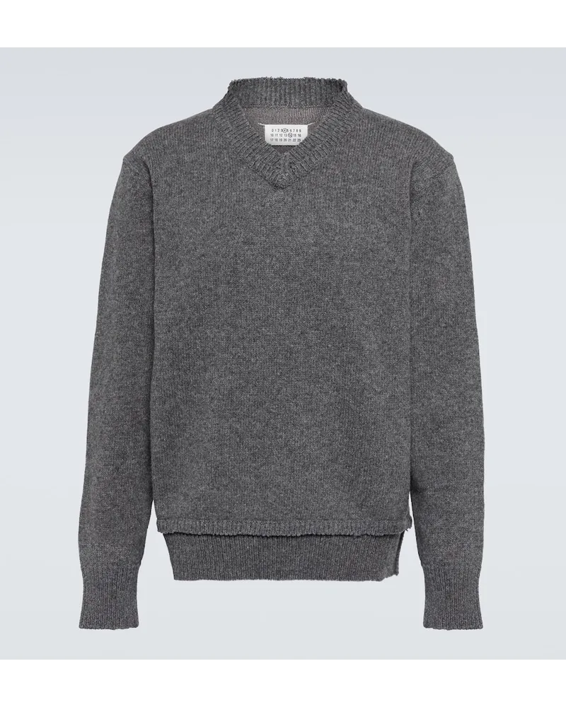 Maison Margiela Pullover in misto lana Grigio