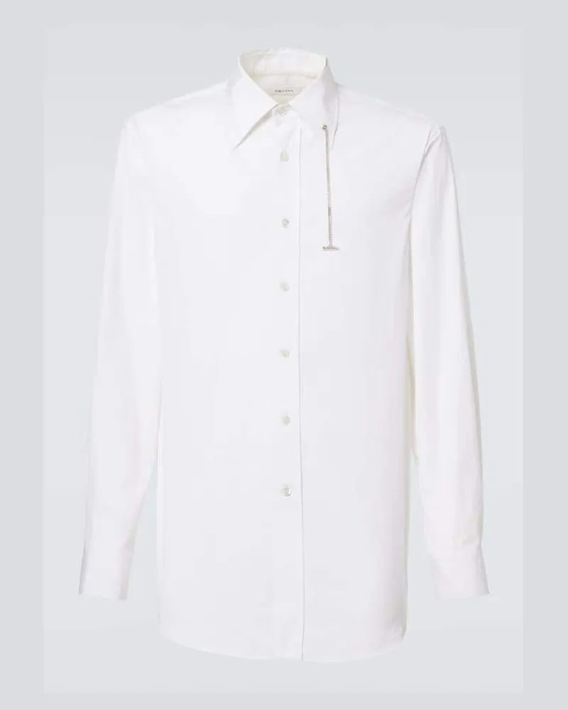 Alexander McQueen Camicia oversize in cotone Bianco