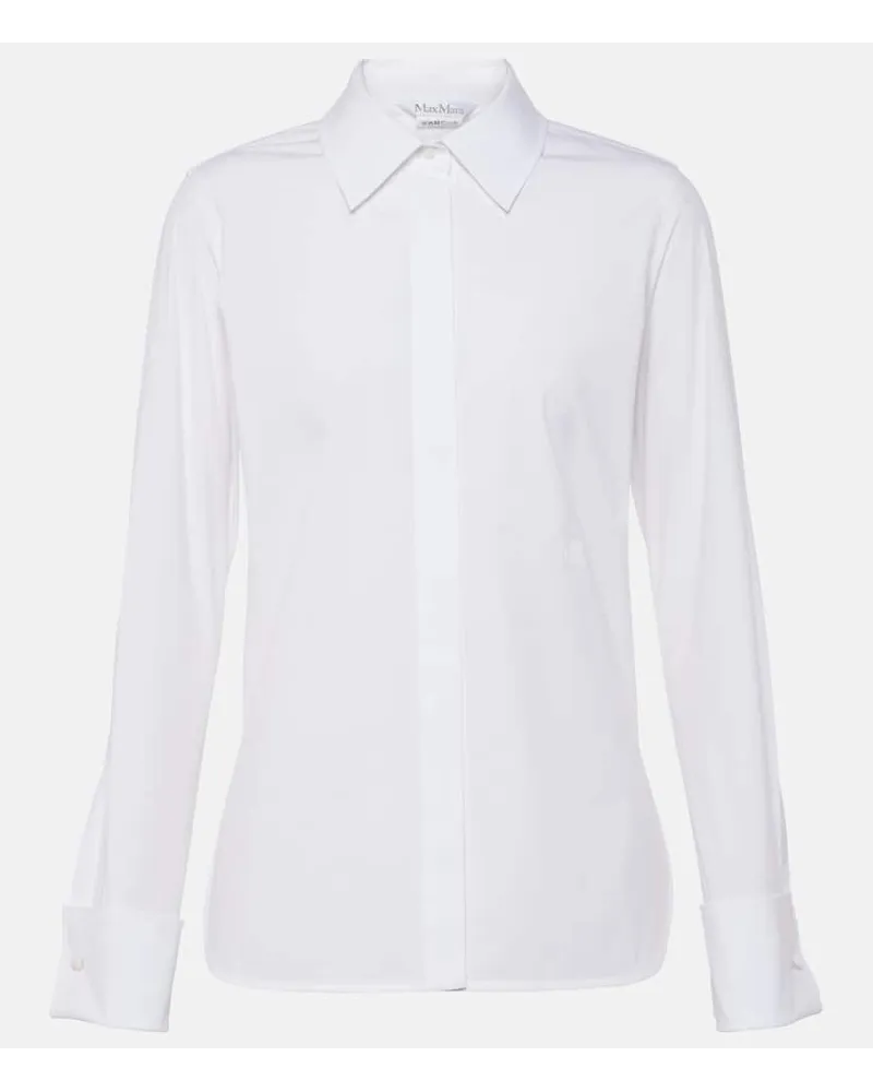 Max Mara Camicia Knut in popeline di misto cotone Bianco