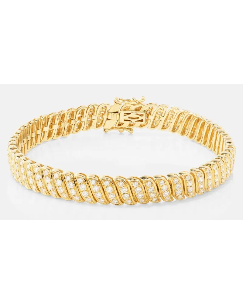 ANITA KO Bracciale Zoe in oro 18kt con diamanti Oro