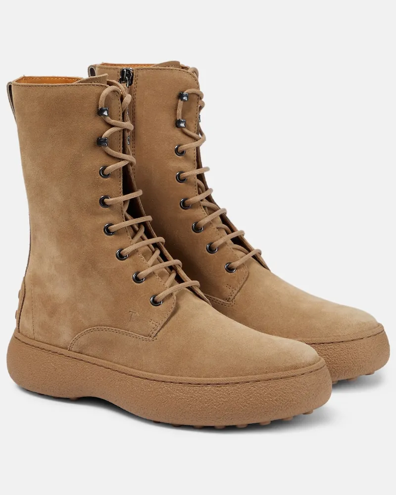 TOD'S Stivaletti in suede Beige