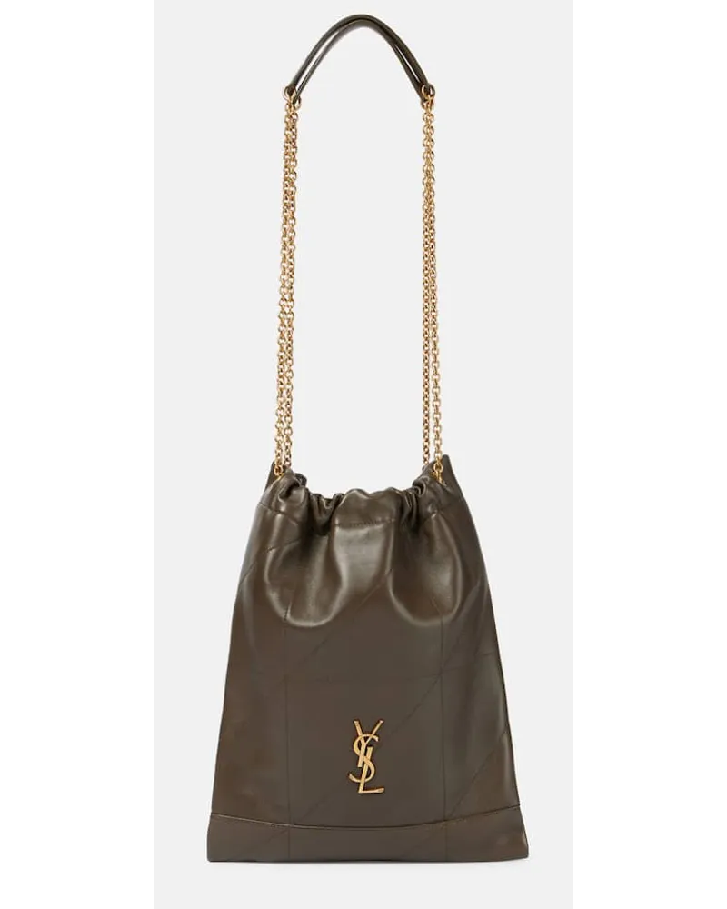 Saint Laurent Borsa a spalla Jamie Pochon in pelle Marrone