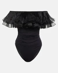 Giambattista Valli Costume intero con volant Nero