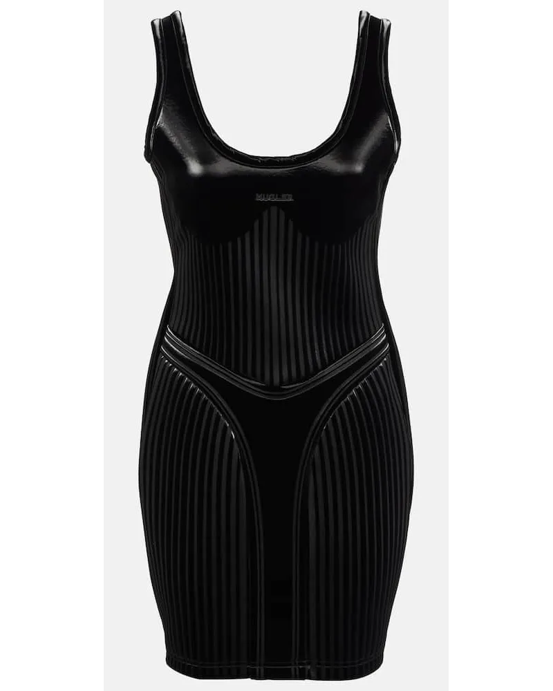 Thierry Mugler Miniabito goffrato Nero