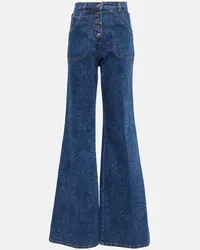 Etro Jeans flared e vita alta Blu