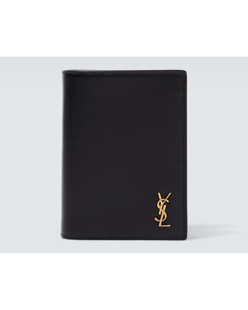 Saint Laurent Portafoglio Tiny Cassandre in pelle Nero