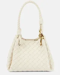 Bottega Veneta Borsa Parachute Small in pelle Bianco