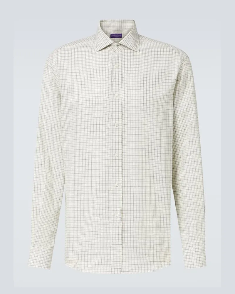 Ralph Lauren Camicia in cotone a quadri Bianco