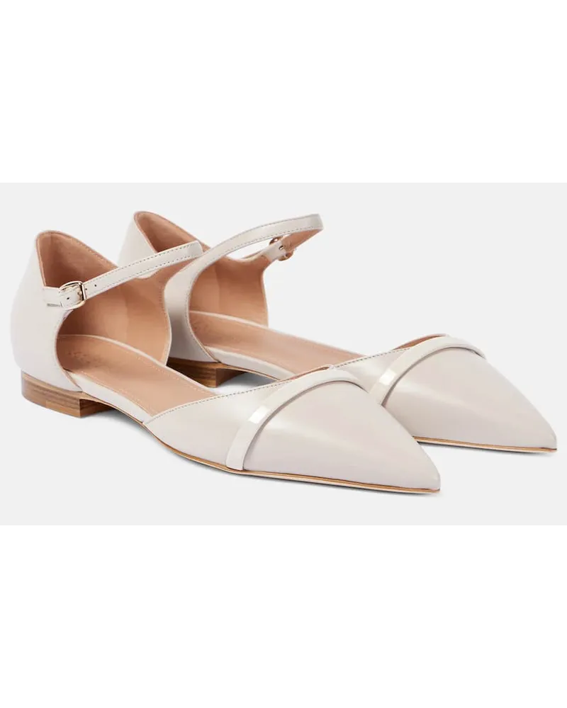 Malone Souliers Ballerine Ulla in pelle Bianco