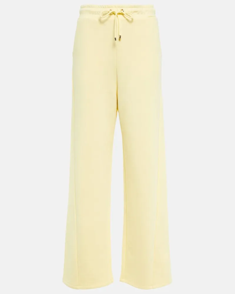 Max Mara Pantaloni Ultra in misto cotone Giallo