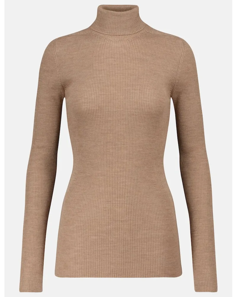 WARDROBE.NYC Release 05 - Dolcevita in lana vergine Beige