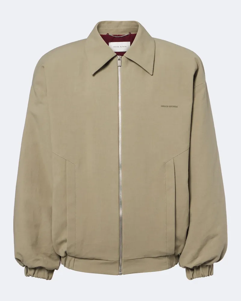 Magda Butrym Giacca blouson in twill Verde