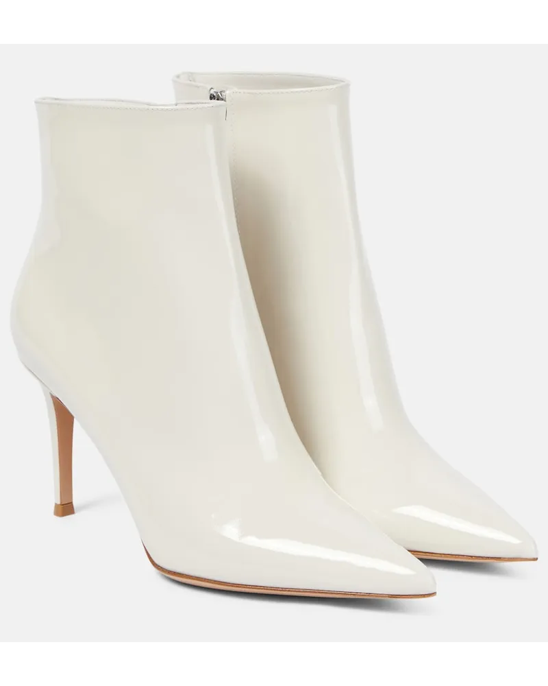 Gianvito Rossi Stivaletti in vernice Bianco