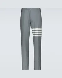 Thom Browne Pantaloni in lana Grigio